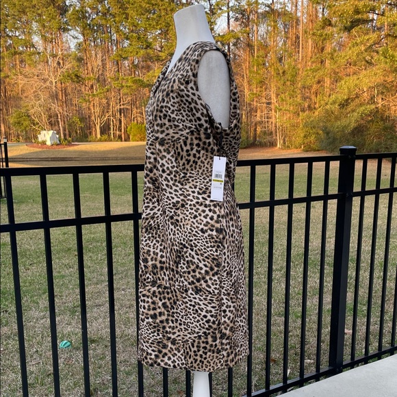 Calvin Klein Leopard Print Midi Dress - Picture 6 of 11